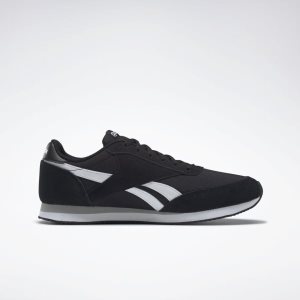 Adidasy Damskie Reebok Royal Classic Jogger 2 Czarne/Białe/Szare PL 53YGTCQ